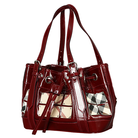 BURBERRY(USED)노바체크 페이던트 숄더백