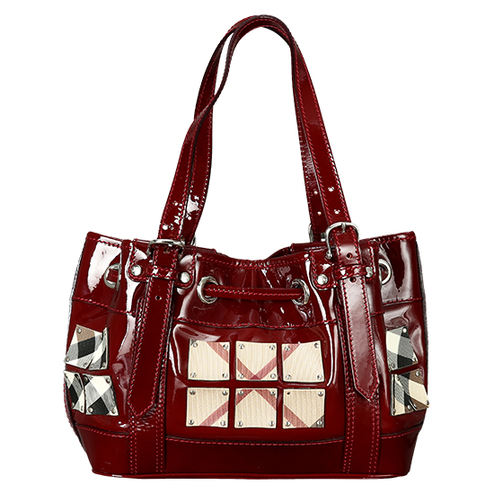 BURBERRY(USED)노바체크 페이던트 숄더백