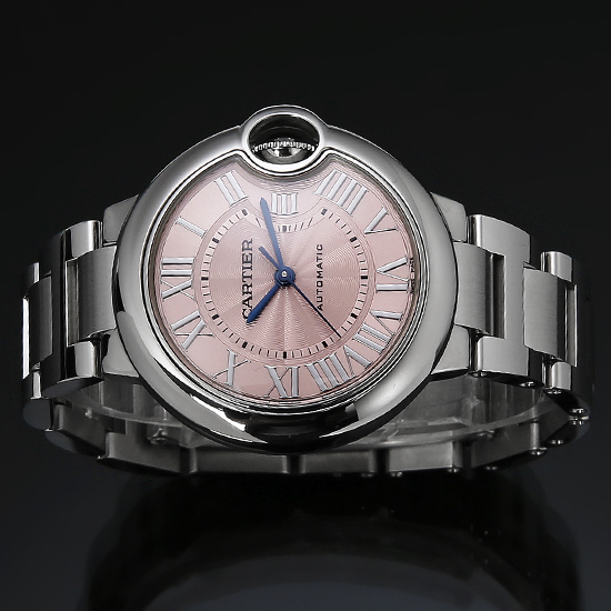 CARTIER(USED) 발롱블루 스틸 33 핑크 오토
