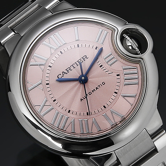 CARTIER(USED) 발롱블루 스틸 33 핑크 오토