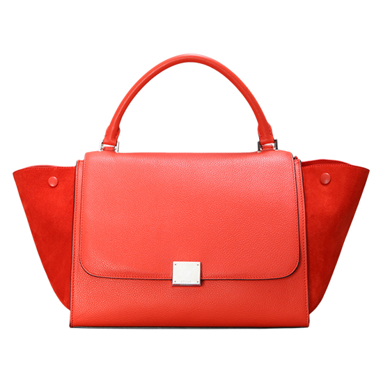 CELINE(USED)트라페제 레드 토트백