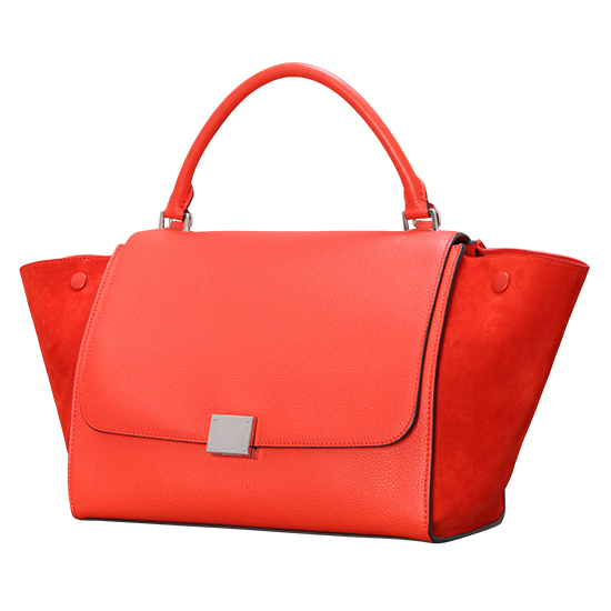 CELINE(USED)트라페제 레드 토트백
