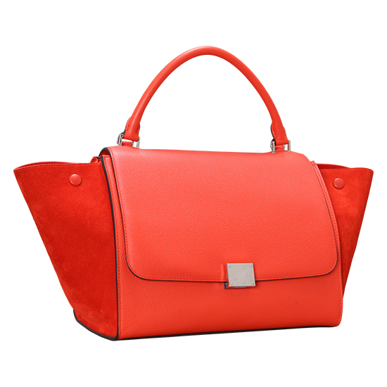 CELINE(USED)트라페제 레드 토트백