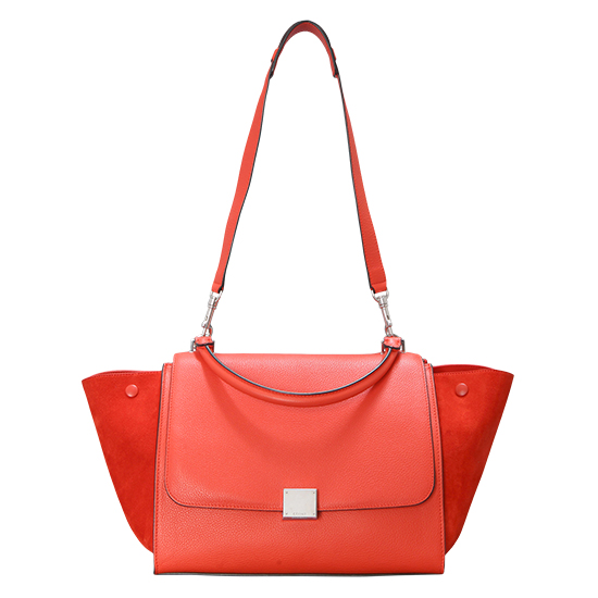 CELINE(USED)트라페제 레드 토트백