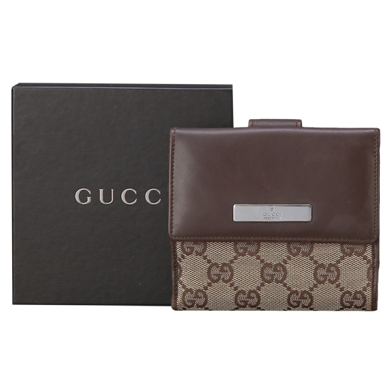 GUCCI(USED) 구찌 GG로고 트리밍 반지갑