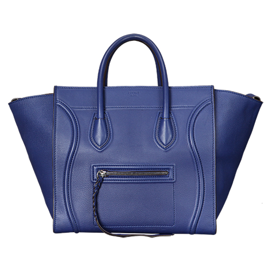 CELINE(USED)팬텀 러기지 블루 토트백