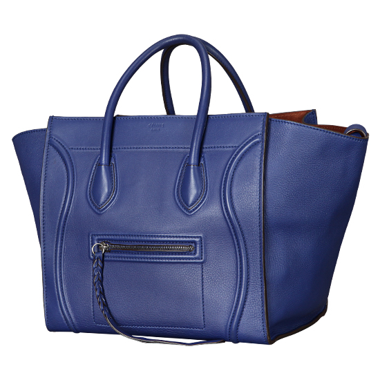 CELINE(USED)팬텀 러기지 블루 토트백