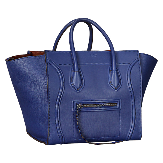 CELINE(USED)팬텀 러기지 블루 토트백
