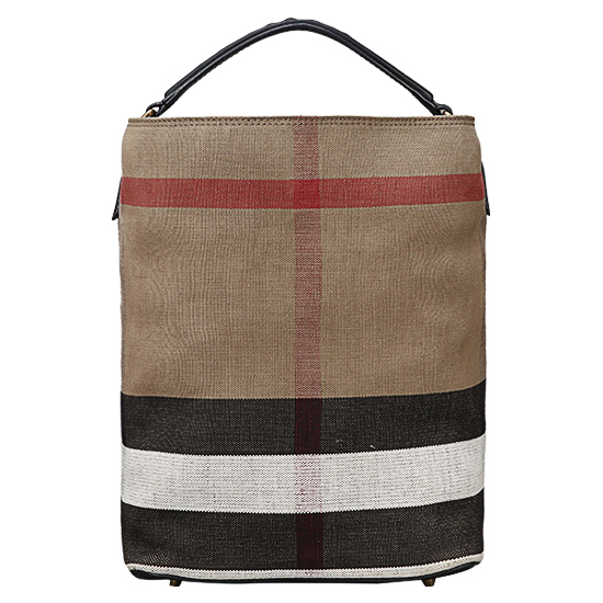 BURBERRY(USED)애쉬비 캔버스 체크 호보백