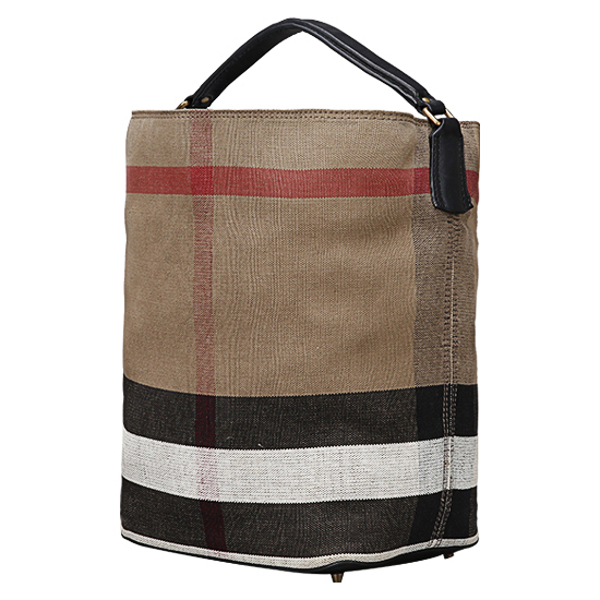 BURBERRY(USED)애쉬비 캔버스 체크 호보백