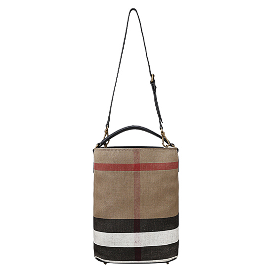 BURBERRY(USED)애쉬비 캔버스 체크 호보백