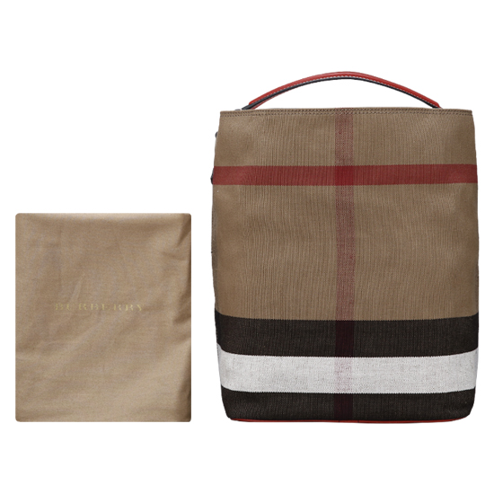 BURBERRY(USED)애쉬비 캔버스 체크 호보백