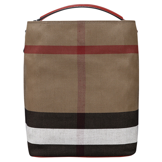 BURBERRY(USED)애쉬비 캔버스 체크 호보백