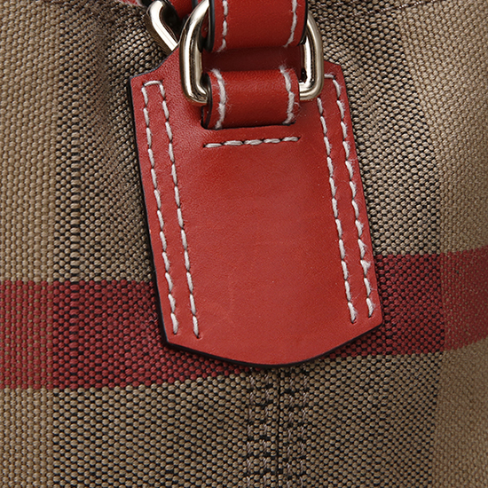 BURBERRY(USED)애쉬비 캔버스 체크 호보백
