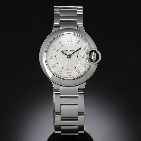CARTIER(USED) 발롱블루 스틸 28 다이아인덱스
