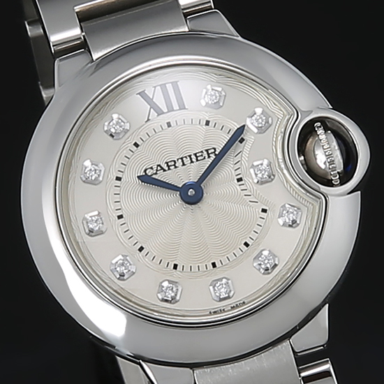 CARTIER(USED) 발롱블루 스틸 28 다이아인덱스