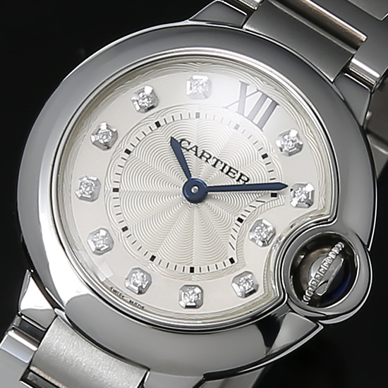 CARTIER(USED) 발롱블루 스틸 28 다이아인덱스