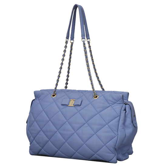 FERRAGAMO(USED)바라 리본 체인 숄더백