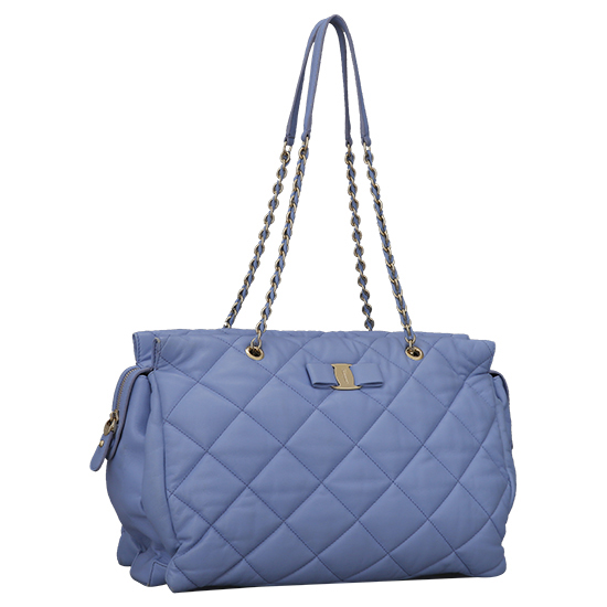 FERRAGAMO(USED)바라 리본 체인 숄더백