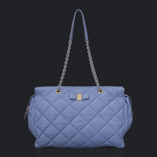FERRAGAMO(USED)바라 리본 체인 숄더백