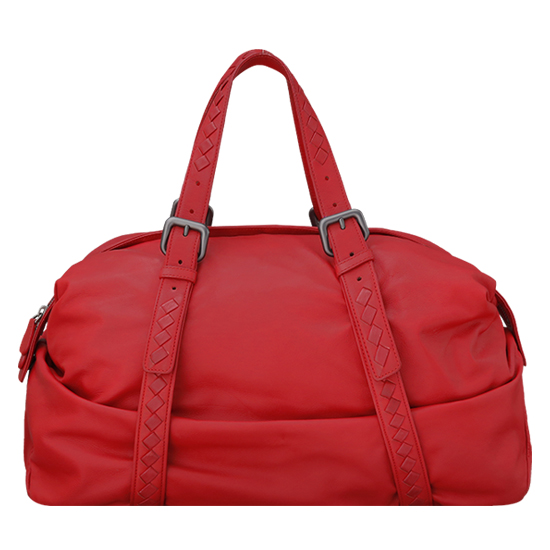BOTTEGA VENETA(USED)램스킨 레드 토트겸 숄더백