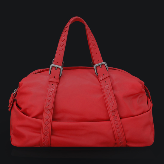 BOTTEGA VENETA(USED)램스킨 레드 토트겸 숄더백