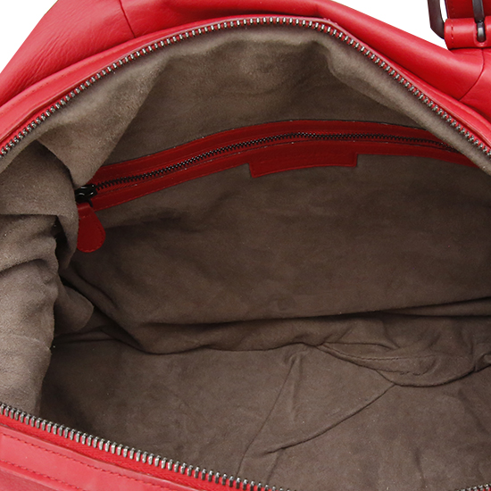 BOTTEGA VENETA(USED)램스킨 레드 토트겸 숄더백