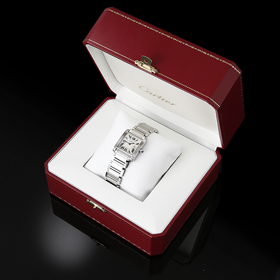CARTIER(USED)탱크 프랑세스 스틸 M
