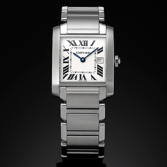 CARTIER(USED)탱크 프랑세스 스틸 M