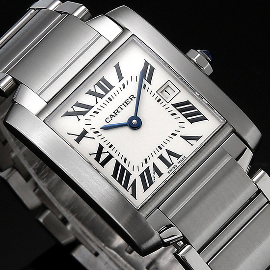 CARTIER(USED)탱크 프랑세스 스틸 M