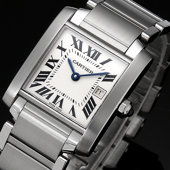 CARTIER(USED)탱크 프랑세스 스틸 M