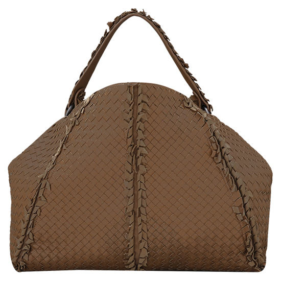 BOTTEGA VENETA(USED)위빙 브라운 토트겸 숄더백