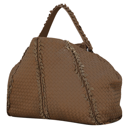 BOTTEGA VENETA(USED)위빙 브라운 토트겸 숄더백