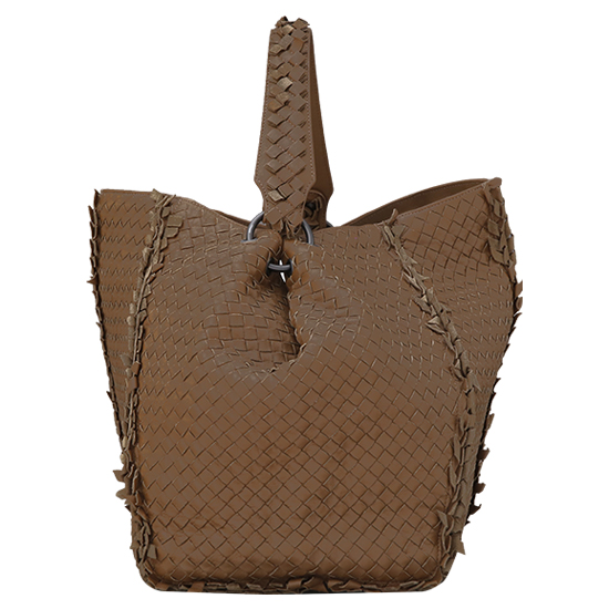 BOTTEGA VENETA(USED)위빙 브라운 토트겸 숄더백