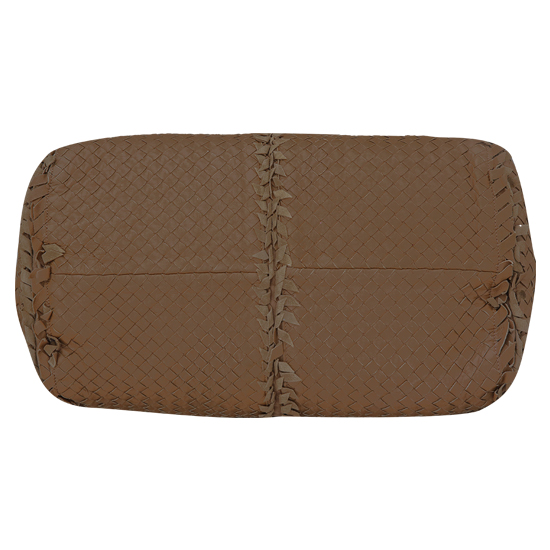 BOTTEGA VENETA(USED)위빙 브라운 토트겸 숄더백