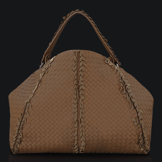 BOTTEGA VENETA(USED)위빙 브라운 토트겸 숄더백