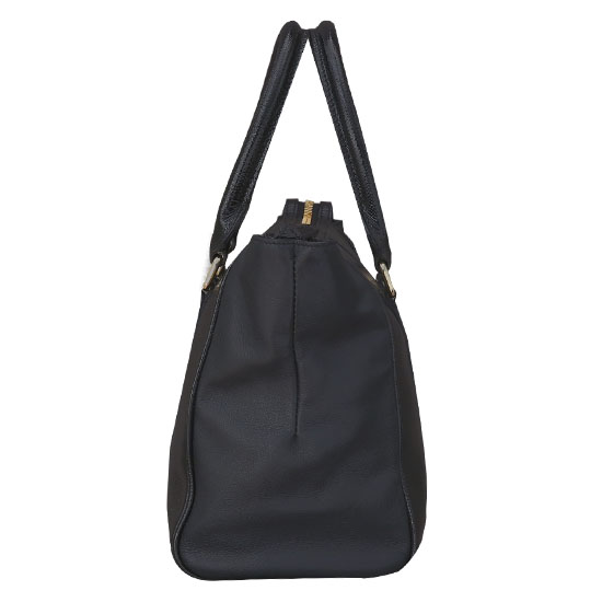 BURBERRY(USED)블랙 레더 토트겸 숄더백