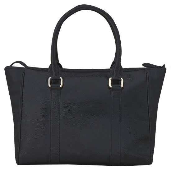 BURBERRY(USED)블랙 레더 토트겸 숄더백