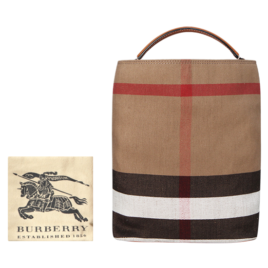 BURBERRY(USED)애쉬비 캔버스 체크 토트겸 숄더백