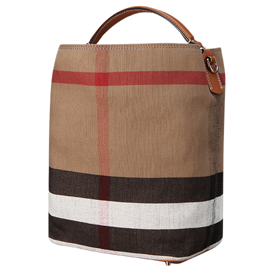 BURBERRY(USED)애쉬비 캔버스 체크 토트겸 숄더백