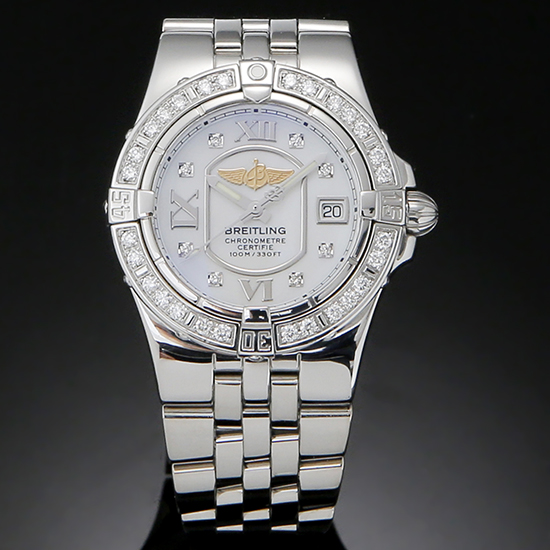 BREITLING(USED)갈락틱 다이아베젤 A71340