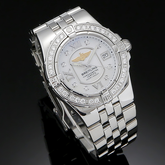 BREITLING(USED)갈락틱 다이아베젤 A71340