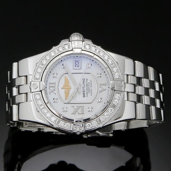 BREITLING(USED)갈락틱 다이아베젤 A71340