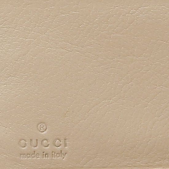 GUCCI(USED) 구찌 GG로고 패브릭 브라운펄 중지갑