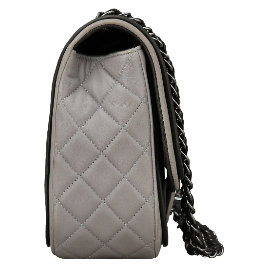 CHANEL(USED) 샤넬 램스킨 투톤 체인 숄더백