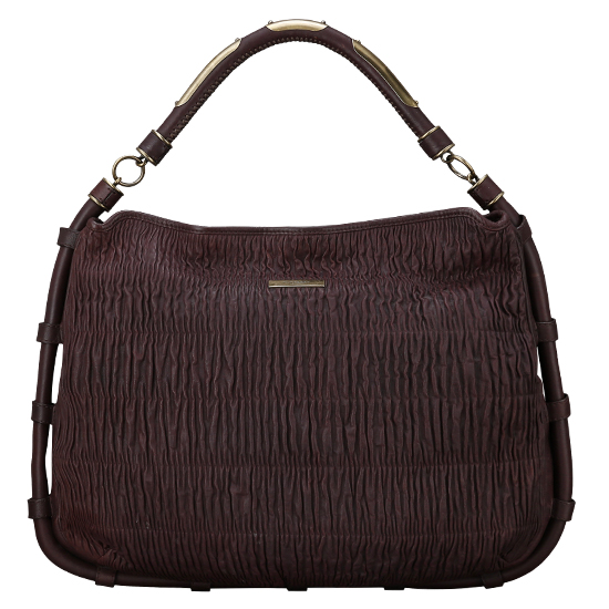 BURBERRY(USED)브라운 레더 토트겸 숄더백