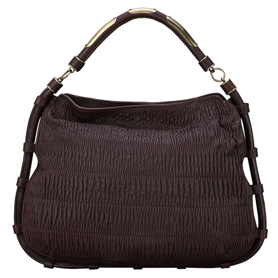 BURBERRY(USED)브라운 레더 토트겸 숄더백