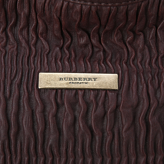 BURBERRY(USED)브라운 레더 토트겸 숄더백