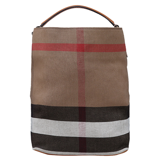 BURBERRY(USED)애쉬비 캔버스 체크 호보백