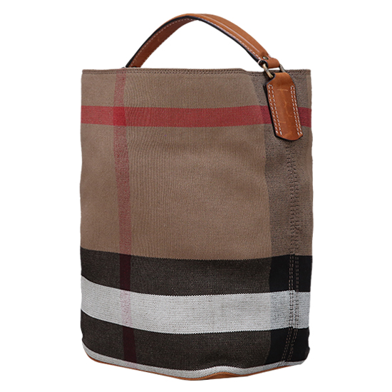 BURBERRY(USED)애쉬비 캔버스 체크 호보백